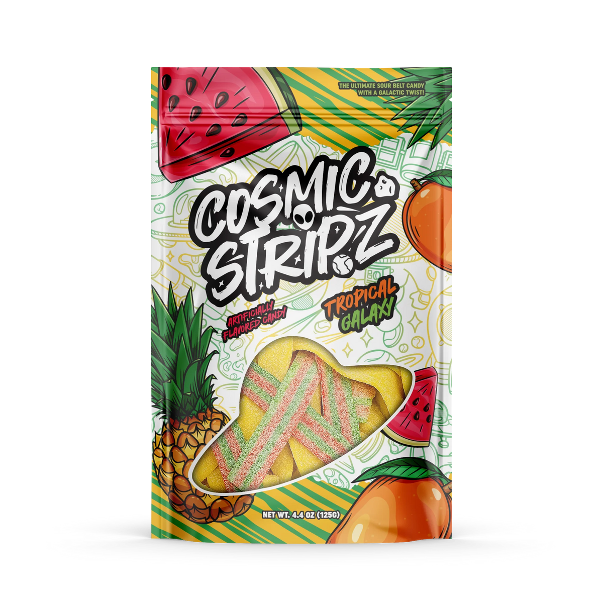 Cosmic strips tropical galaxy