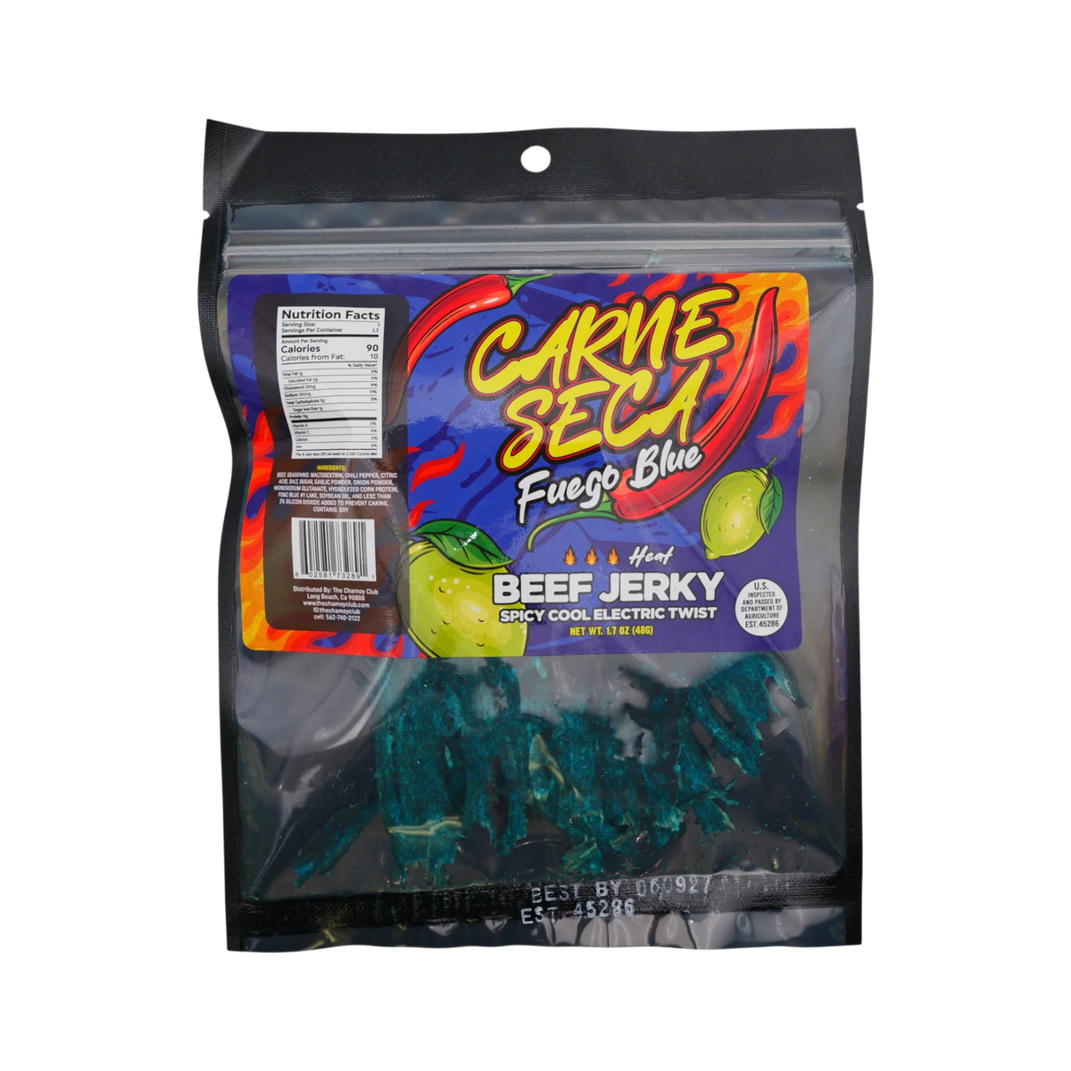 Carne seca fuego blue