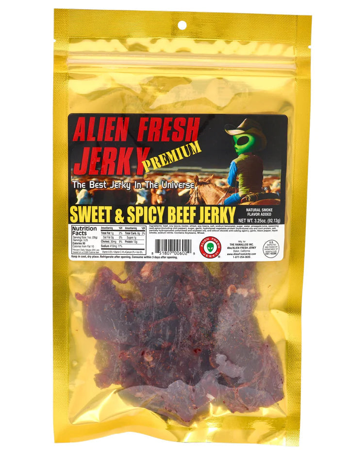 Alien fresh jerky sweet & spicy