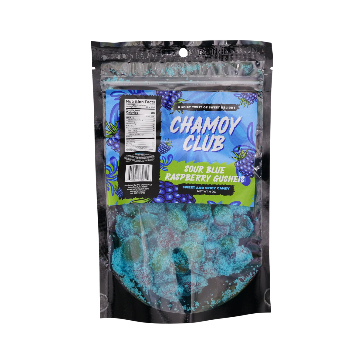 Chamoy club sour gusher blueberry