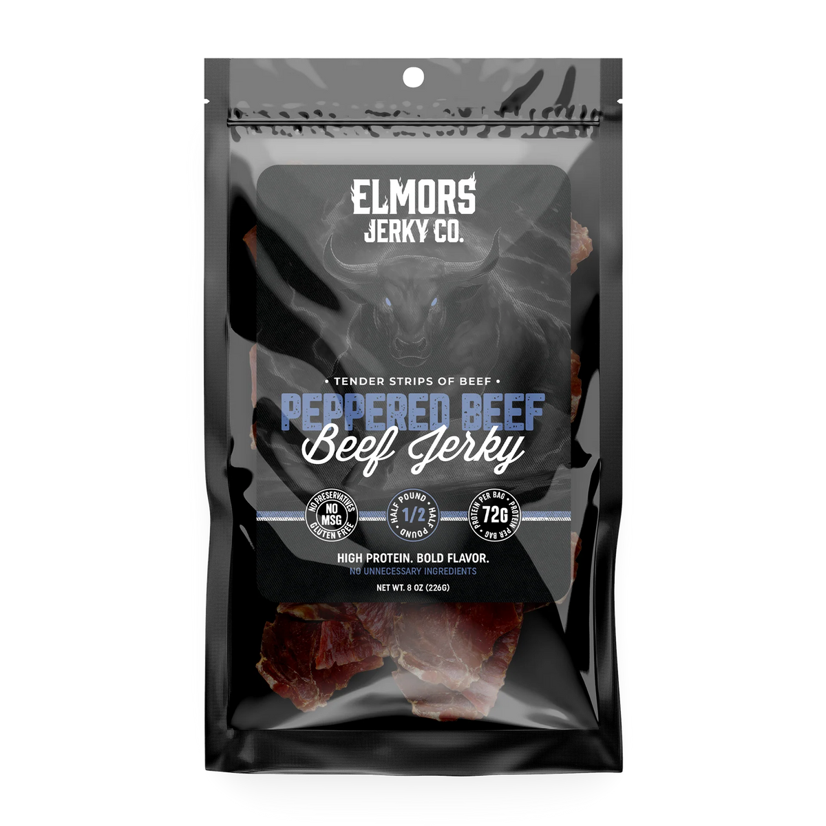 Elmors Jerky peppered