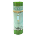 Crystal Energy Pillar Candle with Crystal Pendant