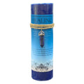 Crystal Energy Pillar Candle with Crystal Pendant