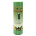 Crystal Energy Pillar Candle with Crystal Pendant