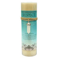 Crystal Energy Pillar Candle with Crystal Pendant