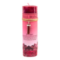 Crystal Energy Pillar Candle with Crystal Pendant
